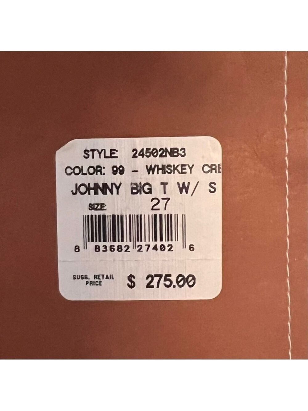 NWT True Religion Womens Johnny Big T Dark Wash Big Stitch Straight Leg Jeans 27 - Picture 6 of 13